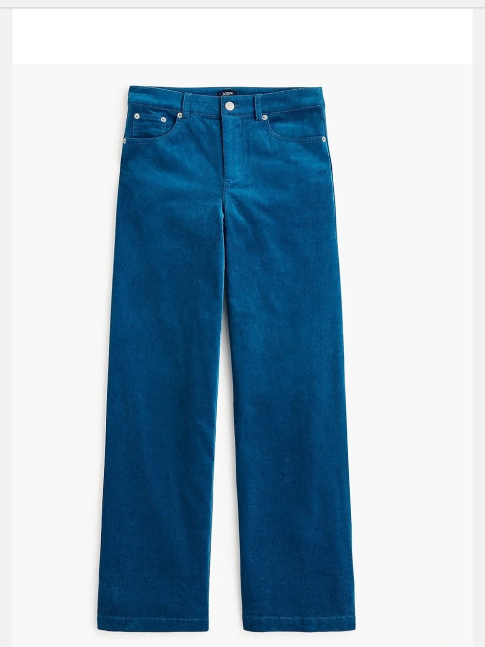 J. Crew Wide-Leg Jeans in Deep Teal